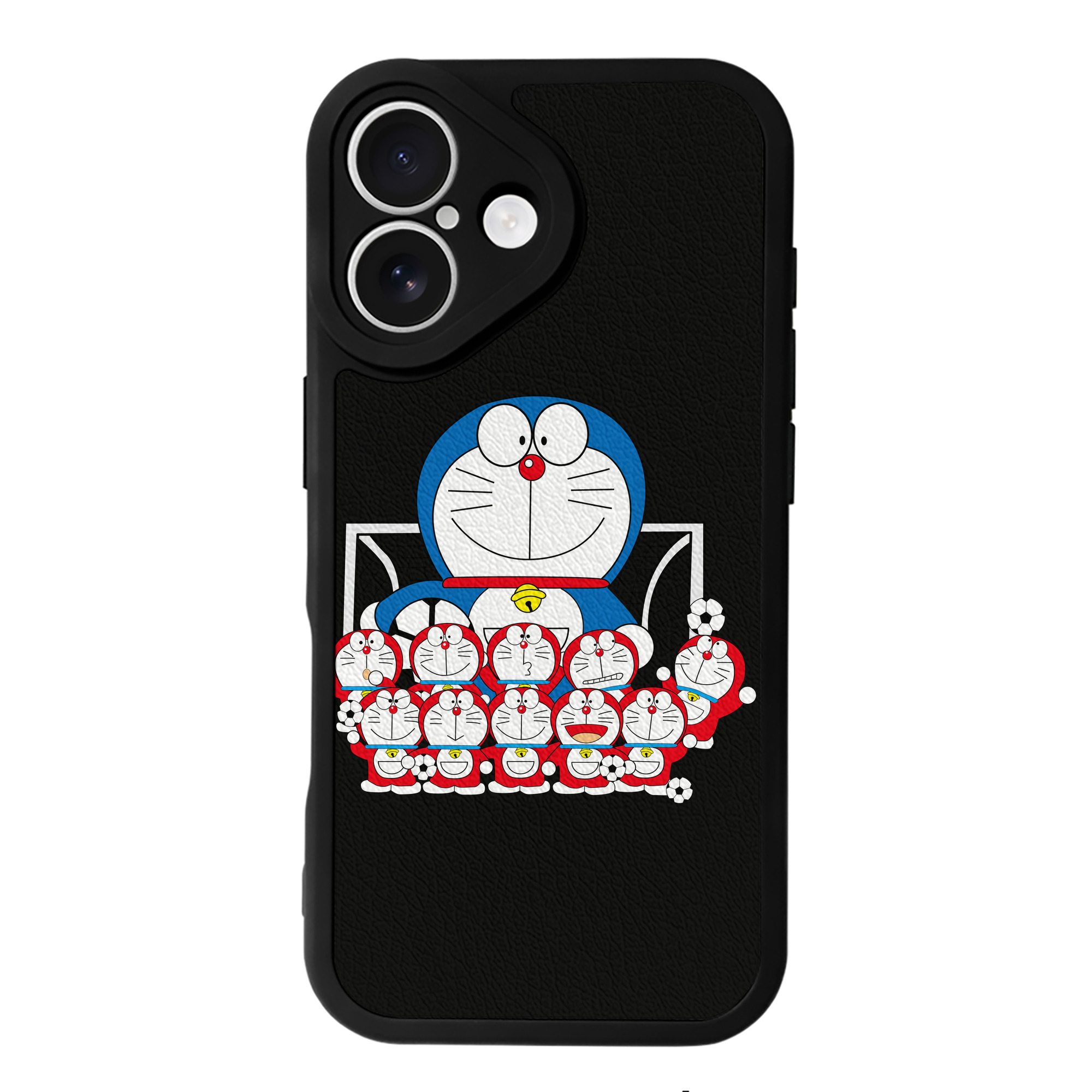 （画像用） ドラえもん Doraemon 【iPhone 16シリーズ対応】シリコンスマホケース（レザー調） 材質：シリコン